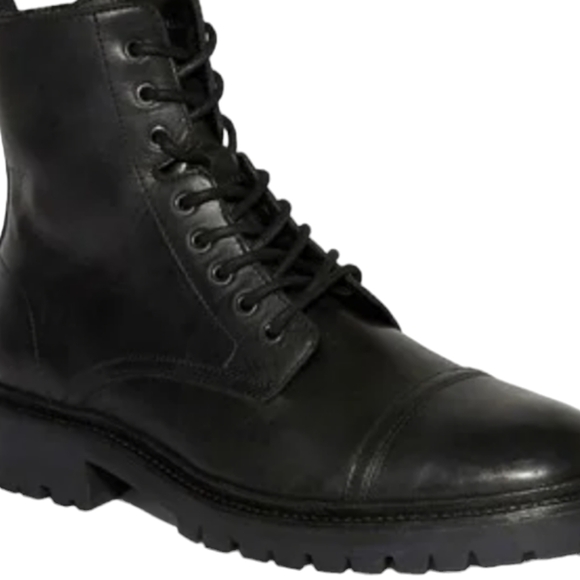All Saints Piero Black Lace Up Boot...Size 10